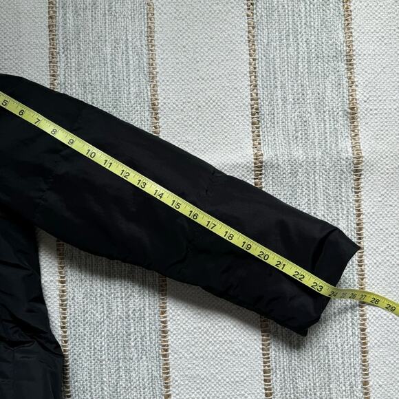 Max Mara Weekend Black Zip Up Long Reversible Puffer Coat Women’s Size US 14 - Picture 10 of 11